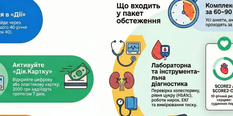 Скринінг 40+ у Полтаві: обстеження в Центрі Здоров’я
